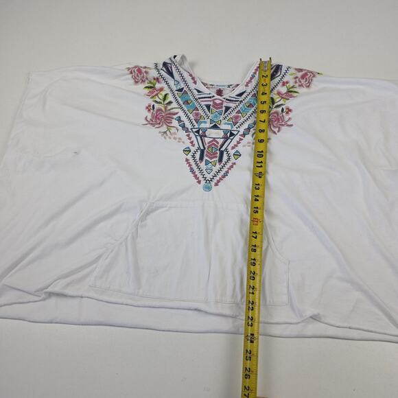 Johnny Was Joy Love Light Poncho Pullover Womens Small Embroidered Boho - Picture 7 of 16